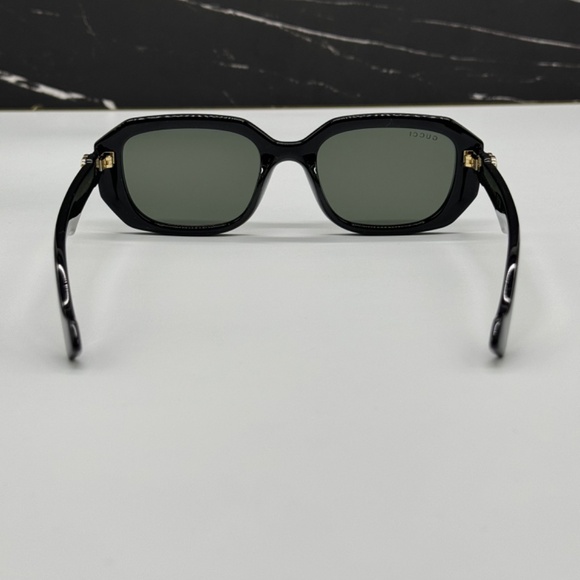 NEW GG1535S 001 GUCCI BLACK GREY GEOMETRIC WOMEN SUNGLASSES GUCCI - Picture 7 of 12